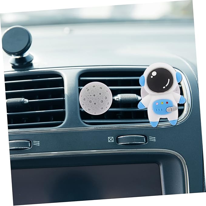 Vaguelly 2 Sets Car Dashboard Decorations Astronaut Air Diffuser Air Car Vent Clips Decorative Air Conditioning Outlet Fresheners Vent Clips Auto Accessories