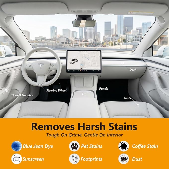 2-in-1 Leather Cleaner and Conditioner,16.9 oz,2 Pack,Car Cleaner and Conditioner for White & Black Vegan Leather,Safely Cleans & Conditions Leather Car Interiors,Furniture,Shoes,Boots,Bags & More