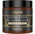 2025 New Advanced Leather Recoloring Balm,Medium Brown Leather Repair Kit for Furniture,Leather Dye Filler,Leather Color Restorer for Couches,Leather Scratch Remover for Car Interior