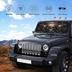 Skull Car Sun Shade Windshield Sunshade Foldable Front Window Shield Cover for Truck SUV