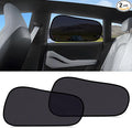ZATOOTO Tesla Model Y Window Shades for Rear Window Sun Shade Semi Transparent Static Cling | Custom Fit 2020-2024 | 95% UV & Heat Block | Privacy Protection | No Adhesive, Tool-Free Install