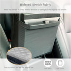 Ziciner Car Center Console Cover, Leather Memory Foam Armrest Cushion Protection Pad, Waterproof Hand Rest Pillow with Height Increase, Universal Accessory for Most Car (Gray)