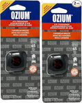 Ozium Membrane Car Vent Clip AC Air Fresheners Car Air Freshener and Car Odor Eliminator (Caribbean Breeze, 2 Packs)