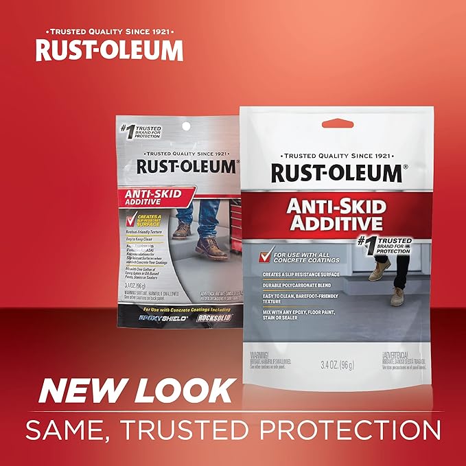 Rust-Oleum Anti-Skid Additive | Aluminum Oxide Formula | Adds Slip Resistance | Sand-Like Particles | 3.4 oz | 3.4 Ounce (Pack of 2)