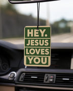 Christian Faith Car Air Freshener 4 Pcs Coconut Scented, Christian Car Accessories Mirror Decor for Women, Retro Inspirational Religious Hanging Air Freshener for Cars Closet Drawer Books