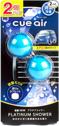 Carall Cue Air Clip Car Air Freshener, Platinum Shower 3098 Made in Japan