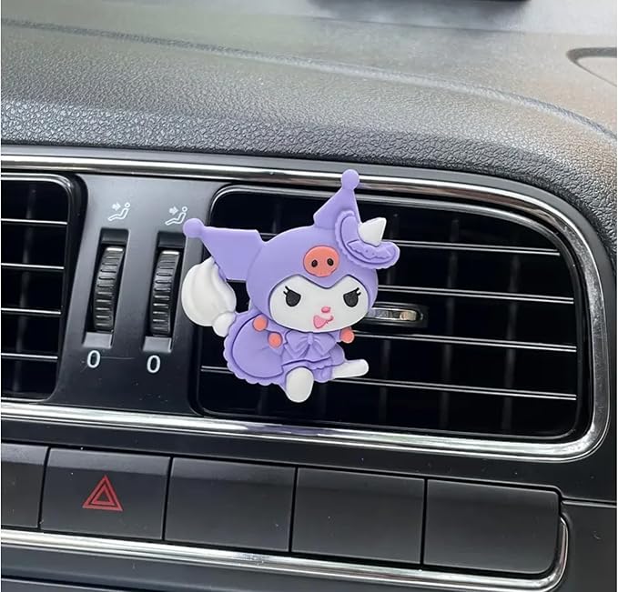 4 Pcs Cute Cartoon Car Air Vent Clip Decorations – Kawaii Car Air Fresheners, Interior Accessories for Women and Men – Cool Car Dashboard Decor, Personalized Gift