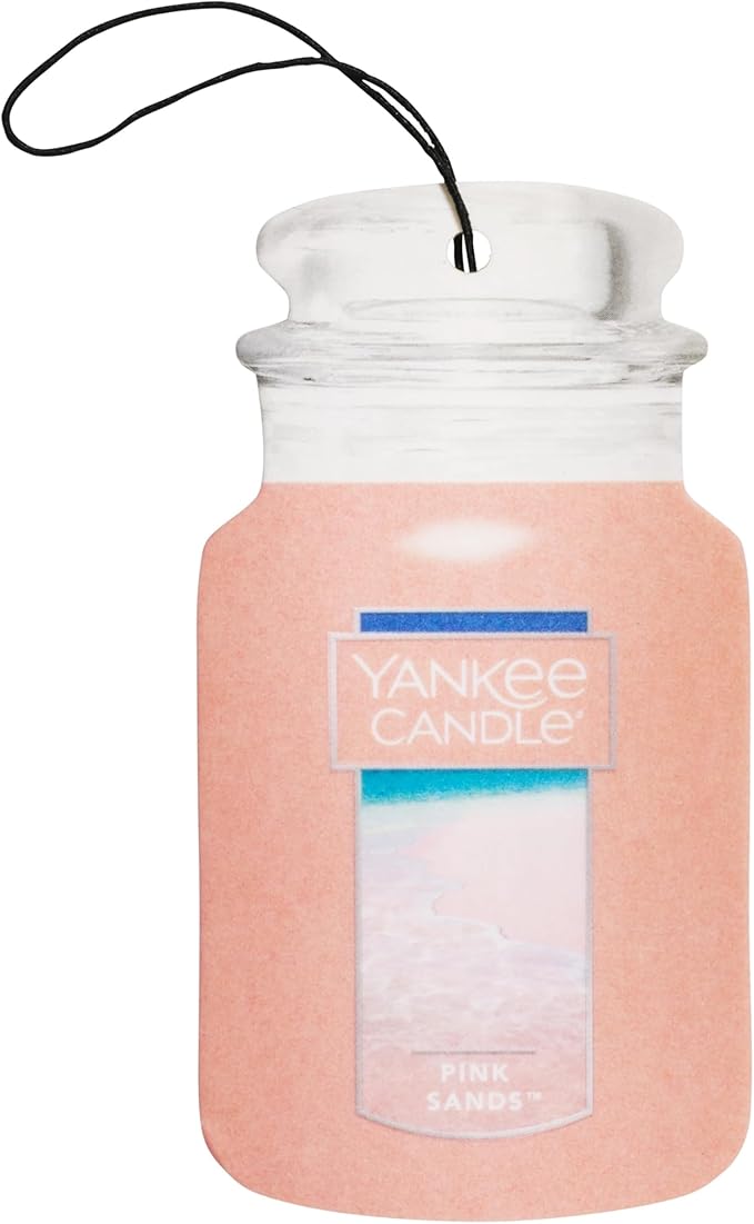 Yankee Candle Car Jar Pink Sands Air Freshener (Set of 10)