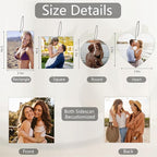 Custom Air Fresheners with Picture, Personalized Photo Air Freshener for Car Wardrobe Bathroom Hanging Ornaments (Square-)