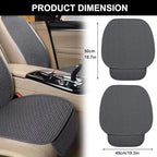 2PCS Car Seat Covers Cushion Pad Breathable Anti Slip Auto Seat Protector Pad with Storage Pocket Universal fit for Most Automotive, Truck, SUV, and Van