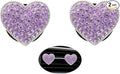 Purple Heart Air Vent Clips Car Air Freshener 2pcs Bling Rhinestone Girly Heart Accessories Car Decor for Women Car Interior Decorations