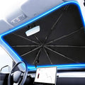 Sun Shade for Car Windshield: Windshield Sun Shade and 10 Skeletons,Protect Car from Sun Rays & Heat Damage Keep Cool and Protect Interior-56 L X 31" W