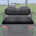 MOSNAI Golf Cart Rear Seat Covers for EZGO Club Car Yamaha Aftermarket Rear Seat Cushion, Rear Seat Cover with Concave and Convex Design, Thick Vinyl Leather Comfortable, Breathable & Easy to Clean