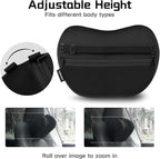 HOPON 2025 Upgrade 2 Pack Headrest Pillow for Tesla Model 3 Y S X,Car Neck Pillow with Breathable Fabric,Soft Pillow for Tesla,Memory Foam Tesla Accessories 2 Pack - Black