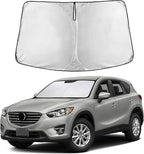 EcoNour Windshield Sunshade Compatible for Mazda CX-5 2013-2014 2015 2016, Sun Visor for Front Windshield & Window Sun Shade Cover, UV Heat Blocker & Protector, Car Accessories