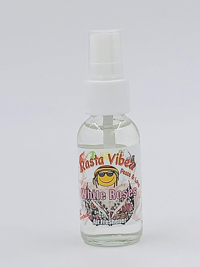 Rasta Vibez White Roses Type Air Freshener