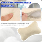 2PCS Car Headrest Pillow,Soft & Comfortable Car Neck Pillow for Driving Fatigue Relieve,All-Season Universal Cars Head Rest Pillows Automotive Interlor Accessorles for Cars (Beige/2PCS)