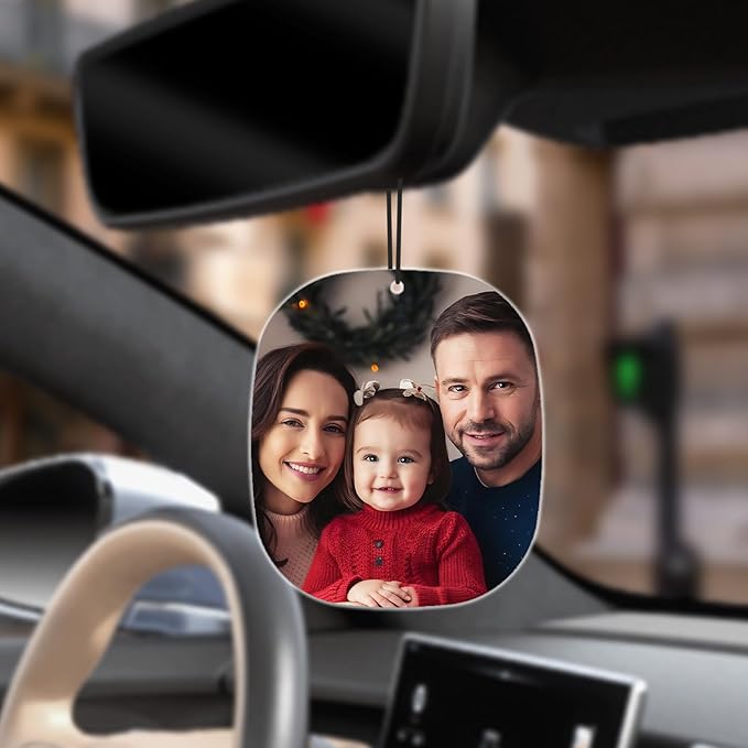 Customized Car Air Freshener Custom with Picture and Text Personalized Air Freshener for Car Valentine's Day Birthday Christmas Gift