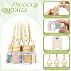 36 Pcs Employee Appreciation Gifts Bulk Empty Glass Essential Oil Diffuser Car Air Freshener Diffuser Hanging Ornament for Coworkers Office Staff