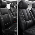 Seat Covers, Car Seat Covers Front Seats, Car Seat Cover, Car Seat Protector Waterproof, Car Seat Cushion Nappa Leather, Black Seat Covers Carseat Cover Universal Fit for Most Cars