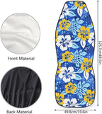 Universal Car Seat Cover Front Seats Only,Beautiful Tropical Hawaiian Flowers Automotive Car Interior Covers Aztec Decorative Seat Cover for Full Back and Seat for Cars Sedans Truck SUV Vans