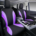 CAR PASS Line Rider Sporty Front Seat Covers,Purple Car Seat Covers Two Front Seats Only for Cute Women Girl, Airbag Compatible,Universal Fit Sedans,Cars,Vans,SUV,Truck(Black and Purple)