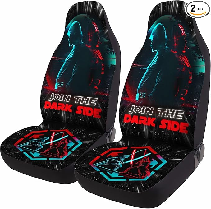 GENANY Dark Lord Car Seat Covers Set of 2, Breathable Front Seat Covers for Truck Sedan SUV, Movie Car Accessories, Movie Themed for Women Men