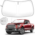 Car Sun Shade for 2015-2020 2021 2022 2023 2024 2025 2026 Ford F150 Windshield Sun Shade, Sun Visor Windshield Screen Cover for F150 Front Window Sunshade Foldable Auto Interior Accessories