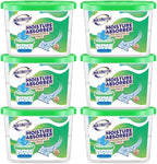 NATRUTH Moisture Absorber boxes, Unscented 500ml(6 PACKS)*10.5OZ Closet Dehumidifier, Eradicate Odor Moisture Absorbers Bucket,Dehumidifier for Closet,Bathrooms, Kitchen & Study, Boats,RVs (Green)