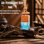 Car Air Freshener 8ml Nature Scents | 45-Days Long-Lasting Fragrance | Automotive Hanging Diffuser Bottles | Remove Auto Odor Fresh Air for Men Home Deodorizer (1pcs, Red Sandalwood)