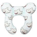 Baby Neck Pillows - Upgraded Toddler Travel Cushion for Toddler Head and Neck, Infant Neck Pillow for Car Plane Stroller Pushchair - Shark A
