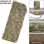 Military Poncho Liner with Zipper Camping Blanket Army Insulation Sleeping Bag Insulated Waterproof for Travel Outdoor Survival Hunting