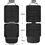 Gimars Car Seat Protector, 2 Pack, Waterproof 600D Fabric Carseat Protector Car Seat Cover for Child Car Seat with Nonslip Backing Mesh Pockets for Baby and Pet SUV Sedan Truck Leather Seats