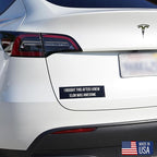 Pro Elon Bumper Sticker with Elon Musk Doge Air Freshener – Funny Tech Car Decal Bumper Sticker for Tesla – Weatherproof Vinyl – Gift for Entrepreneurs & Meme Lovers