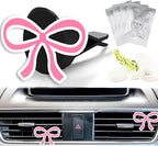 Cute Car Air Freshener Clips Bow Car Vent Clips Bow Cars Scents Cologne Air Conditioner Clip Auto Vent Interior Decoration Cars Accessories Bows Gifts for Men Women,Friends