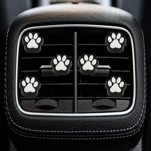 6 Pcs Dog Paw Air Vent Clips, Cute Dog Cat Print Car Air Fresheners Vent Clips Funny Car Decoration Interior Decor Accessories for Women Men