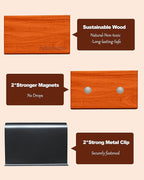 Car Air Freshener-The Original Wood Air Freshener for Visor Clip - Long Lasting Car Odor Eliminator and Scent Diffuser for Cabin, Truck & SUV-2 Metal Clips-Variety 3 Pack(Teak-Amber-Cabana)