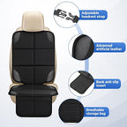 Car seat Protector 2 mesh Pocket Waterproof car seat Covers, Universal Size, Baby, pet, Children's car seat Protector, Anti Slip Bottom (2 Pieces)