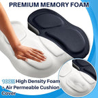 X Large Car Seat Cushion for Driving, Mprove Driving Vision/Posture, Truck Seat Cushion with Non-Slip and Adjustable Straps, Memory Foam Seat Cushion for Long Time Driving Car, Truck, SUVs (DarkGray)