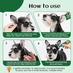 Dog Ear Hair Removal Tool – 30g Ear Powder, 5.5" Hemostat & Electric Dog Ear Trimmer – Helps Reduce Wax & Odor – Grooming Kit for Schnauzers, Poodles & Breeds with Ear Hair