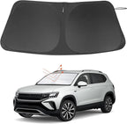 Windshield Sun Shade Custom Fit for 2022 2023 2024 2025 2026 Volkswagen VW Taos Accessories Foldable Sunshade Sun Blocker Protect Car from Sun Rays & Heat Damage Keep Car Cooler