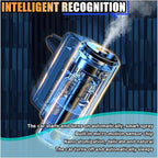 Smart Car Air Freshener Diffuser, Car Air Aroma Diffuser with Three Adjustable Intensity Levels, Rechargeable Intelligent Auto Aroma Diffusers with 3Pcs Empty Bottle (No Essential Oil)