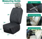 Waterproof Front Seat Cover Dog Car Seat Covers Nonslip and Full Protection with Side Flaps Fits Most Cars, Trucks, SUVs(Black, 1Pack)