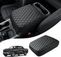 Autorder Center Console Cover for GMC Sierra/Chevy Silverado 1500 2019-2026 Accessories Armrest Cushion Cover Leather Middle Console Pad Armrest Pad Anti-Scratch(Bucket Seat Only)