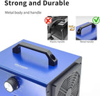 ONAMOR Ozone Generator 80000mg, Ozone Machine Odor Removal, Ozone Ionizer Deodorizer, High Efficiency Ozone Odor Eliminator for Home, Car, Smoke, Basement and Pet Room, Blue