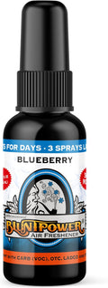 BluntPower (Blueberry, 1 Pack) Concentrated Air Freshener for Room and Car Spray - Oil-Based Diffuser Spray Bottle - Long-Lasting Bathroom Spray, Car Freshener, & Odor Eliminator Spray