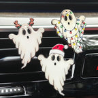 Halloween Ghost Car Diffuser Vent Clip - Cute Interior Decor for Women (3 Pcs)