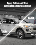 AVID POWER Car Buffer Polisher, 1200W 7 Inch/6 Inch Rotary Buffer Waxer, 6 Variable Speed 1600-3500 RPM, Detachable Handle & Side Handle for Car Detailing, Boat Sanding, Polishing and Waxing
