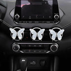 Dotesy 2Packs Bling Bling Butterfly Air Vent Clips Crystal Butterfly Car Air Fresheners Vent Clips Diamond Cute Car Interior Decor for Women (AB Colorful)