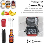 TuErcao Insulated Cooler Bag 6/24 Can Collapsible Leakproof Soft Sided Cooler for Car, Portable Foldable Small Ice Chest for Beach Camping Picnic Travel, 5/15qt Lunch Box for Men Work